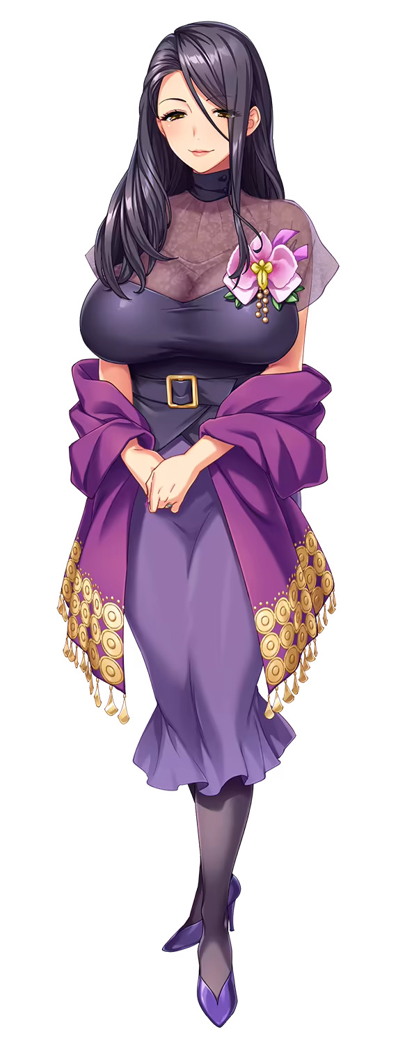 1girl azuma_chisa breasts huge_breasts mature_female natsuhiko saint_dorei_gakuen_2 solo