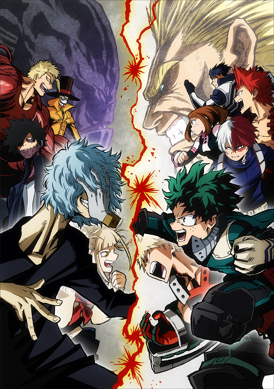 2girls 6+boys all_for_one_(boku_no_hero_academia) all_might anime_coloring aqua_bodysuit armor artist_request bags_under_eyes bakugou_katsuki bare_shoulders belt black_hair black_hat black_pants black_sclera black_shirt blonde_hair blue_coat blue_eyes blue_gloves blue_hair blunt_bangs blush_stickers boku_no_hero_academia bolo_tie brown_eyes brown_hair burn_scar buttons cardigan cheek_piercing clenched_teeth coat collarbone colored_sclera covered_eyes covered_face dabi_(boku_no_hero_academia) double-breasted double-parted_bangs ear_piercing exposed_muscle eye_contact face_piercing film_grain fingernails floating_hair freckles from_side frown furrowed_brow glasses gloves green_brooch green_eyes green_gloves green_hair grey_background grey_eyes grey_gloves grin hair_between_eyes hair_bun hair_over_one_eye hair_slicked_back hands_up hat hat_feather hat_ribbon heterochromia high_collar highres iida_tenya key_visual lapels long_bangs long_neck long_sleeves looking_at_another looking_to_the_side mask mask_around_neck medium_hair messy_hair midair midoriya_izuku mole mole_under_mouth mouth_mask mr._compress multicolored_hair multiple_boys multiple_girls multiple_piercings multiple_scars muscular muscular_(boku_no_hero_academia) muscular_male neckerchief no_shirt nose official_art open_mouth opposing_sides orange_gloves outstretched_arm overcoat pants parted_hair parted_lips piercing profile projected_inset promotional_art red_eyes red_footwear red_hair red_neckerchief red_ribbon red_tank_top ribbon sanpaku scar scar_on_face scar_on_neck scowl serious severed_hand sharp_teeth shigaraki_tomura shirt shoes short_bangs short_eyebrows short_hair sidelocks sideways_glance sideways_mouth sleeveless smile sneakers spiked_hair split-color_hair split_screen spoilers stapled swept_bangs t-shirt tank_top teeth thick_eyebrows todoroki_shouto toga_himiko toned toned_male top_hat two-tone_gloves two-tone_hair upper_body uraraka_ochako v-neck white_background white_hair white_shirt yagi_toshinori yellow_cardigan yellow_coat yellow_eyes