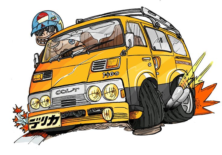 1boy artist_request colt_t120 copyright_request delica_t120 facing_viewer mitsubishi_motors non-web_source simple_background solo source_request tagme vehicle_focus white_background