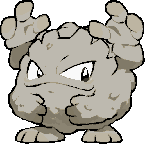 chibi gen_1_pokemon graveler kawaanago nintendo pokemon pokemon_(creature) tagme