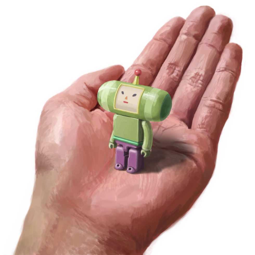 bad_id bad_pixiv_id in_palm katamari_damacy kubrick lego realistic standing the_prince toriny