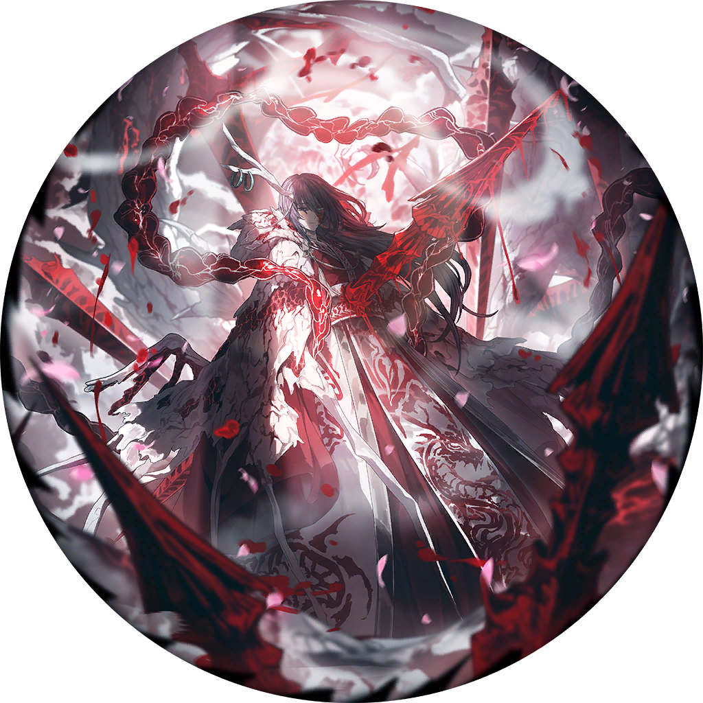 1boy aqua_eyes black_eyes black_hair blood bloody_weapon chinese_clothes dragon e.g.o_(project_moon) eastern_dragon eastern_dragon_horns game_cg hanfu heterochromia hong_lu_(project_moon) horn_ornament horns impaled limbus_company long_hair looking_at_viewer male_focus nai_ga official_art polearm project_moon red_hanfu robe scar scar_on_face single_horn solo spear standing tears_of_the_tarnished_blood_(e.g.o) weapon white_robe zhijupao