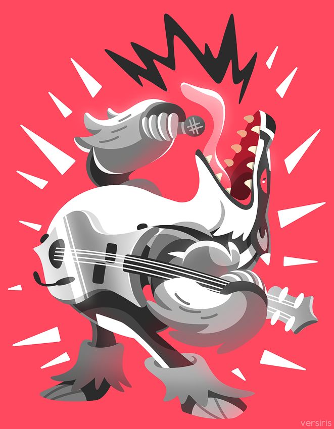 gen_8_pokemon guitar instrument microphone nintendo obstagoon pokemon versiris
