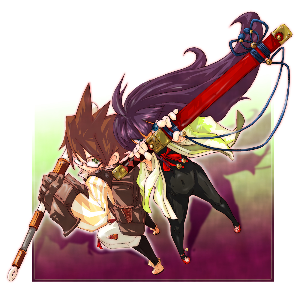 1boy 7th_dragon 7th_dragon_(series) bodysuit glasses healer_(7th_dragon) japanese_clothes kevin_(7th_dragon) latex navel ran_(7th_dragon) samurai_(7th_dragon) samurai_(7th_dragon) sheath sheathed sword weapon