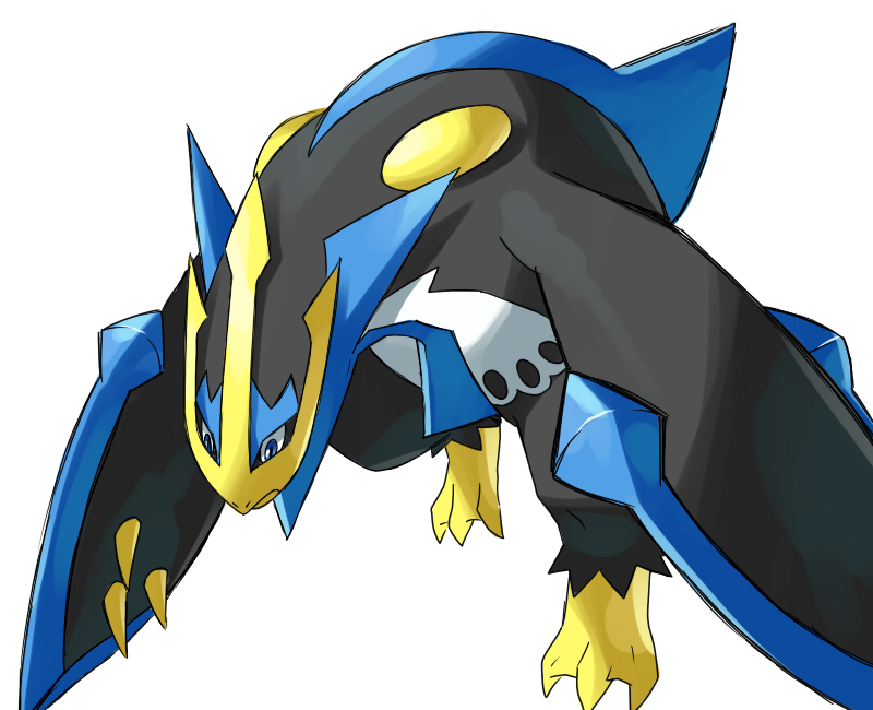 bird empoleon gen_4_pokemon good_frog nintendo no_humans penguin pokemon pokemon_(creature) simple_background