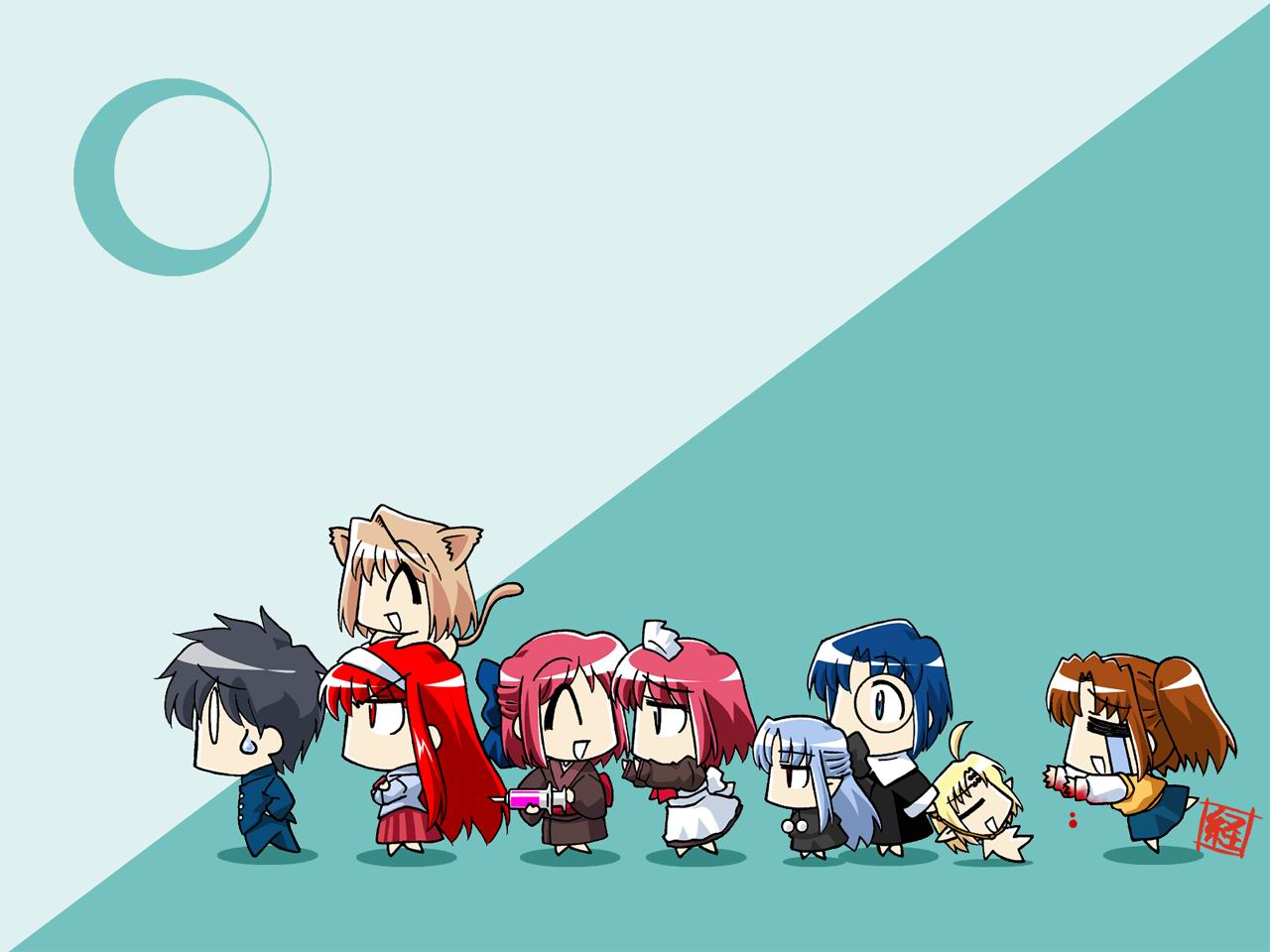 00s 1boy 6+girls apron arcueid_brunestud blonde_hair blood blue_hair brown_hair chibi ciel_(tsukihime) collar glasses hairband hisui_(tsukihime) japanese_clothes kimono kohaku_(tsukihime) len_(tsukihime) long_hair maid maid_apron multiple_girls nanako nanako_(tsukihime) pointy_ears red_eyes red_hair ribbon rope school_uniform short_hair siblings silver_hair sisters syringe tohno_akiha tohno_shiki tsukihime twins twintails type-moon yumizuka_satsuki