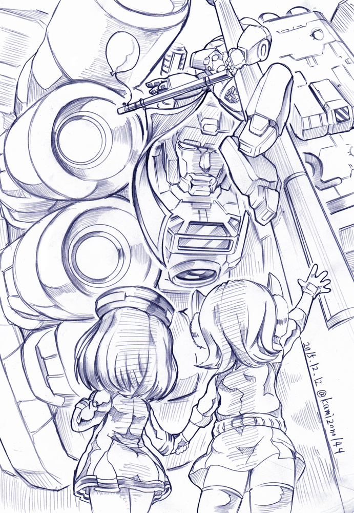 10s 1980s_(style) 2boys 2girls autobot balloon crossover eyepatch fingerless_gloves gloves greyscale hair_intakes halo headgear insignia kamizono_(spookyhouse) kantai_collection machine machinery mecha mechanical_halo metroplex monochrome multiple_boys multiple_girls oldschool partially_fingerless_gloves retro_artstyle robot school_uniform science_fiction short_hair skirt tatsuta_(kancolle) tenryuu_(kancolle) thighhighs transformers twitter_username wheelie_(transformers)