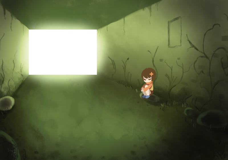 1girl brown_hair chie_(lcddem) closed_eyes female_focus hair_ornament lcddem night_(pixiv) nightmargin shoes short_hair sitting solo wall
