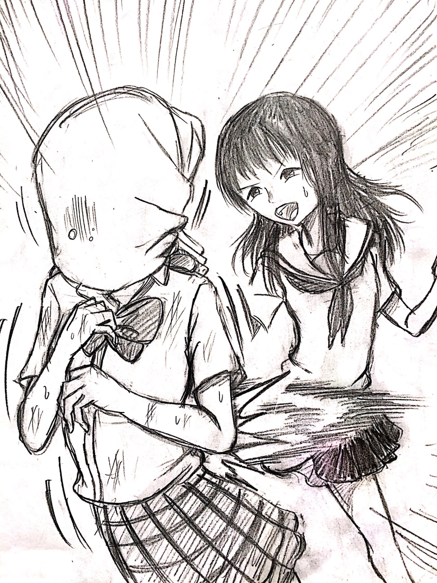 2girls artist_request catfight highres multiple_girls sketch tagme