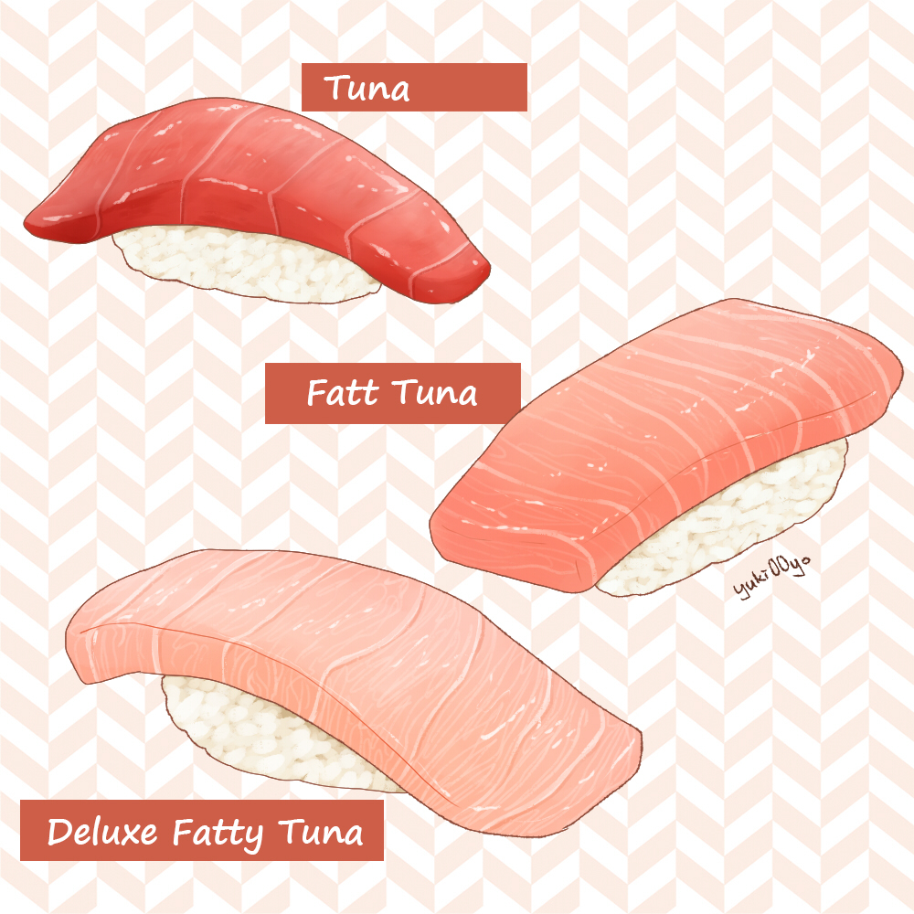 artist_name english_text fish_(food) food food_focus food_name nigirizushi no_humans original pink_background pink_theme rice signature simple_background still_life sushi typo yuki00yo