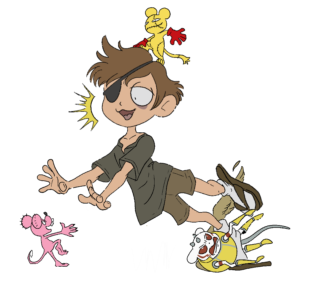 brown_hair digimon digimon_(creature) horns red_eyes sandiramon tail tyumon tyutyumon wings