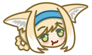 :t animated animated_png arknights blonde_hair blue_hairband braid braided_hair_rings chewing closed_mouth commentary_request cropped_head green_eyes hair_rings hairband looping_animation lowres short_hair simple_background suzuran_(arknights) transparent_background yura_(yurawagtail)