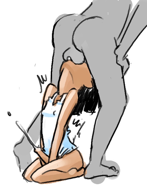 2boys androgynous ass black_eyes black_hair blush colored_skin competition cum cum_in_mouth dark-skinned_male dark_skin deepthroat ejaculation erection fellatio full_body minus8-kun minuspal moaning multiple_boys navel nude oral original penis saliva saliva_trail shiny_skin short_hair simple_background sitting size_difference testicles thick_eyebrows trap trembling uncensored white_background yaoi