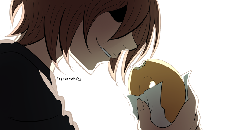 1girl digimon emoji female_focus himekawa_maki meme short_hair solo