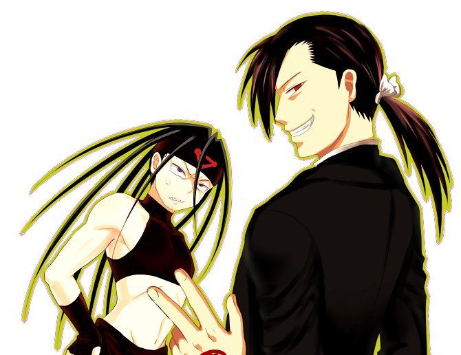 2boys envy_(fma) fullmetal_alchemist greed_(fma) homunculus ling_yao multiple_boys tagme