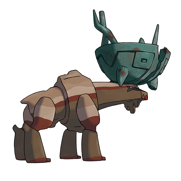 animal_focus artist_request crack full_body nintendo no_humans official_art outline pokemon pokemon_(creature) pokemon_focus pokemon_sv solo third-party_source ting-lu_(pokemon) transparent_background v-shaped_eyes white_outline
