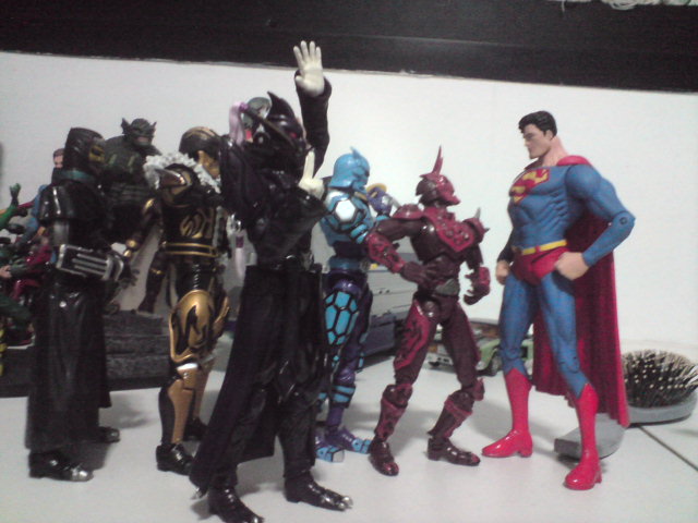 bandai_namco clark_kent dc_comics deneb figure kamen_rider kamen_rider_den-o kamen_rider_den-o_(series) kintaros momotaros photo_(medium) ryutaros s.h.figuarts superman superman_(series) tamashii_nations urataros