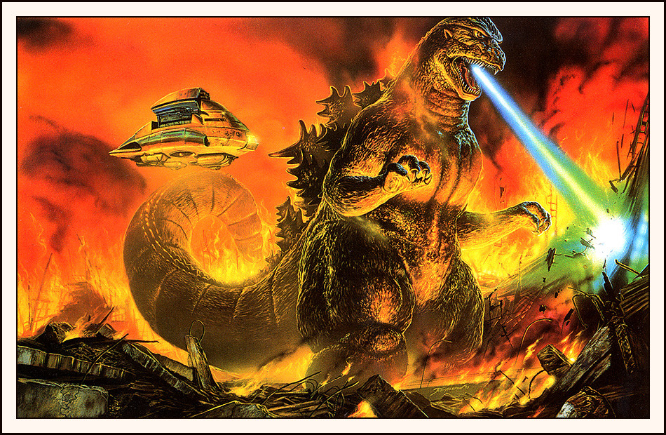 airborne_laser aircraft aircraft_artillery artillery atomic_breath autocannon battle bob_eggleton breath_weapon cannon city destruction dinosaur directed-energy_weapon energy energy_beam energy_cannon energy_weapon epic fire giant giant_monster godzilla godzilla_(series) gunship japan_air_self-defense_force japan_self-defense_force kaiju laser_cannon melting military military_aircraft missile_launcher missile_pod monster mouth_beam plasma plasma_beam real_world_location smoke spikes spotlight super-x tail the_return_of_godzilla toho tokyo_(city) turret vtol war weapon