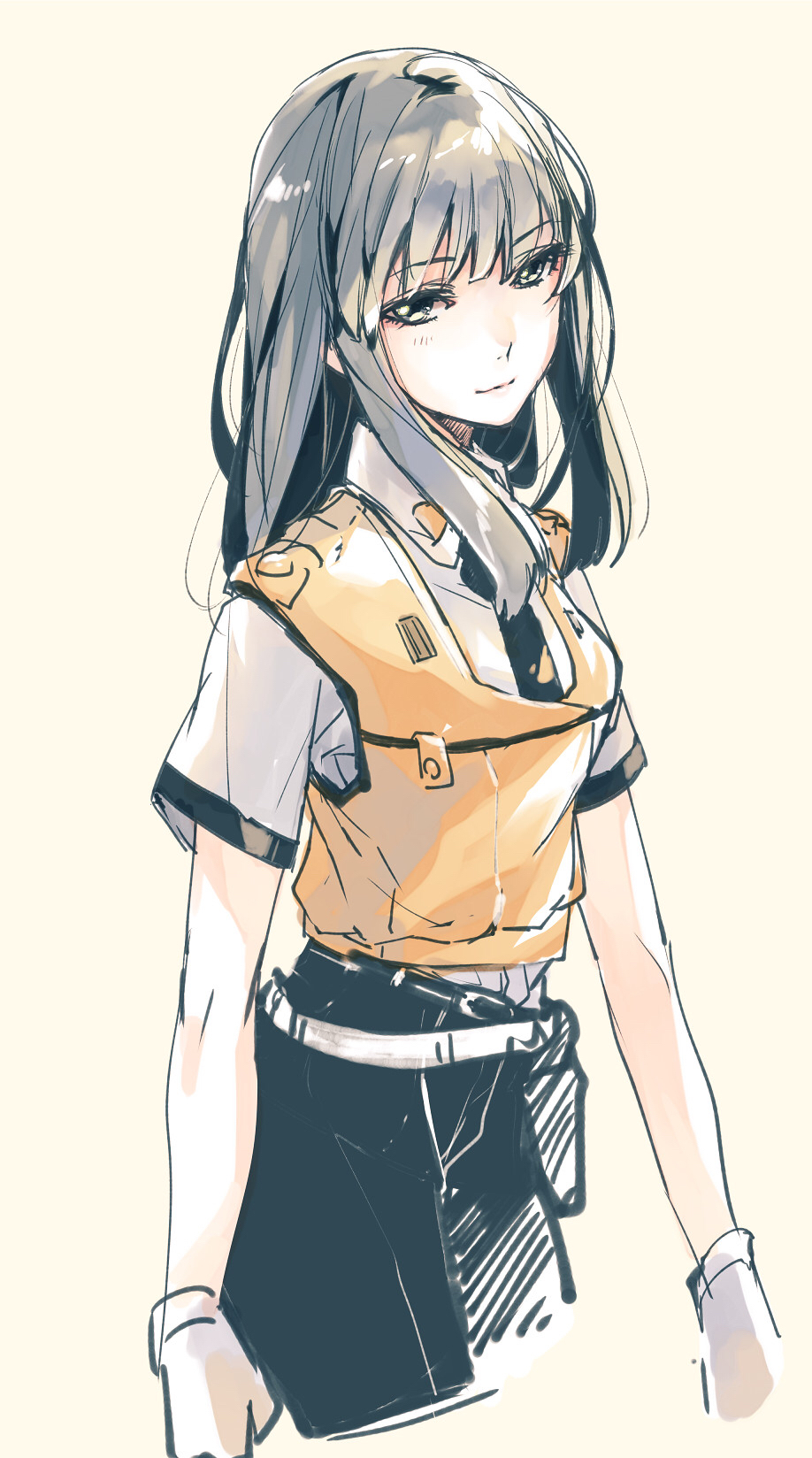1girl ang black_hair highres hime_cut kanuka_clancy kidou_keisatsu_patlabor tagme