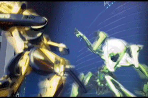 00s animated animated_gif fighting igpx lowres mecha racing robot sparks takeshi_jin team_satomi team_velshtein