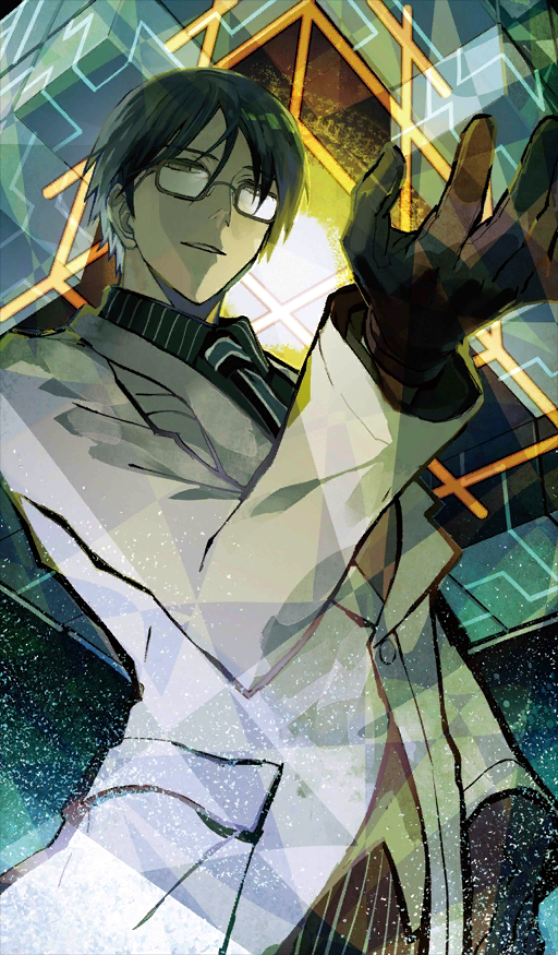 10s 1boy akira_(kaned_fools) fate/extra fate/grand_order fate_(series) glasses gloves lab_coat male_focus necktie official_art solo twice_h_pieceman wada_arco