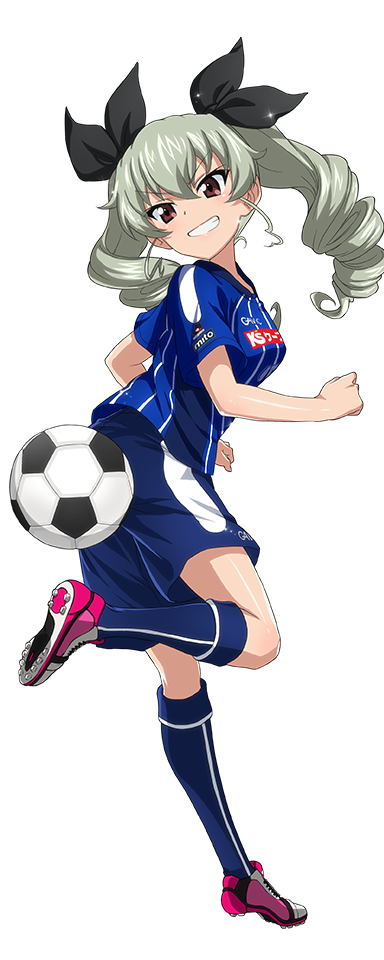 &gt;:d 10s 1girl :d anchovy_(girls_und_panzer) artist_request ball blue_shorts blue_socks blush breasts cleats clothes_writing drill_hair female_focus from_side full_body girls_und_panzer grin italy j._league kneehighs leg_up long_hair looking_to_the_side medium_breasts mito_hollyhock open_mouth parted_lips pink_shoes shiny_skin shoe_soles shoes shorts smile soccer soccer_ball soccer_uniform socks solo source_request sportswear standing standing_on_one_leg teeth transparent_background tsurime twin_drills twintails v-shaped_eyebrows