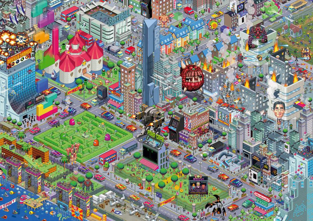 00s 1990s_(style) advance_wars animal_crossing annotation_request arcade balflear balrog_(street_fighter) battletech beagle blinky_(pac-man) bomberman brain_age bread bread_slice bubble_bobble cacodemon capcom castle child chun-li city cloud cloud_strife clyde clyde_(pac-man) crazy_taxi crossover cucuo darwin darwinia day disgaea doom_(series) ecco_the_dolphin famicom final_fantasy final_fantasy_vii food front_mission game_boy game_boy_(original) game_console gary_lucken goomba grimm_fandango guile gunstar_heroes half-life half-life_(series) half-life_2 halo_(game) halo_(series) handheld_game_console inky_(pac-man) isometric katamari_damacy ken_masters lara_croft legend_of_mana lemmings link makaimura mario mario_(series) master_chief mega_man_(character) mega_man_(classic) mega_man_(series) moogle mother_(series) mother_2 mr._driller multiple_crossover namco nes ness_(mother_2) nintendo outdoors overman_king_gainer pac-man pac-man_(game) parappa_the_rapper patapon pinky_(pacman) pixel_art playstation_portable pong princess_peach&#039;s_castle prinny puyo_pop rabite_(seiken_densetsu) rareware retro_artstyle ryu_(street_fighter) ryuta_kawashima saru_getchu sega seiken_densetsu seiken_densetsu_2 snoopy sonic_(series) sonic_the_hedgehog space_invaders star_fox street_fighter sub-zero super_mario_bros._1 super_monkey_ball syndicate syndicate_(game) tecmo tetris the_legend_of_zelda the_prince the_sims toast tomb_raider video_game viewtiful_joe viva_pinata wave_race white_bomberman yoshi