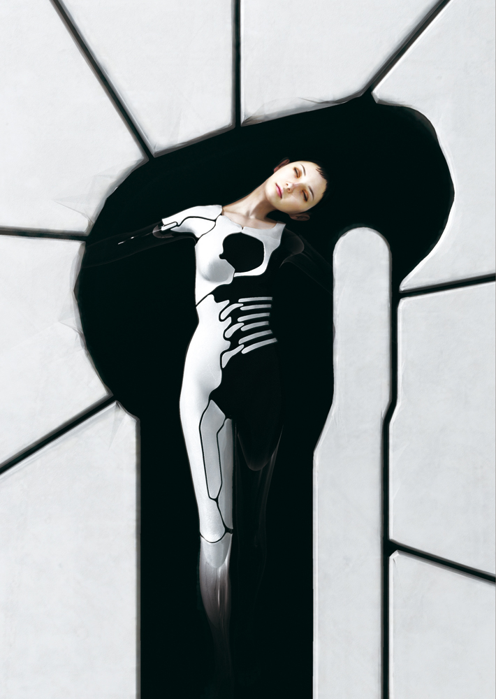 1girl azel_(panzer_dragoon) metalfly panzer_dragoon panzer_dragoon_saga realistic sleeping
