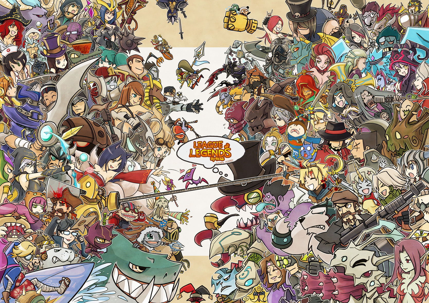 6+boys 6+girls aa2233a absolutely_everyone adventure_time ahri_(league_of_legends) akali akali_(legacy) alistar_(league_of_legends) amumu anivia annie_(league_of_legends) ashe_(league_of_legends) blitzcrank blood brand_(league_of_legends) caitlyn_(league_of_legends) cassiopeia_(league_of_legends) cho'gath corki darius_(league_of_legends) diana_(league_of_legends) dr._mundo draven ear_protection evelynn_(league_of_legends) evelynn_(old) everyone ezreal fiddlesticks fiora_(league_of_legends) fizz_(league_of_legends) forehead_protector galio gangplank_(league_of_legends) garen_(league_of_legends) gragas graves_(league_of_legends) hecarim heimerdinger highres irelia janna_(league_of_legends) jarvan_iv_(league_of_legends) jax_(league_of_legends) jayce_(league_of_legends) karma_(league_of_legends) karthus kassadin katarina_(league_of_legends) kayle_(league_of_legends) kennen kog'maw kyubey league_of_legends leblanc_(league_of_legends) lee_sin leona_(league_of_legends) lulu_(league_of_legends) lux_(league_of_legends) mahou_shoujo_madoka_magica mahou_shoujo_madoka_magica_(anime) malphite malzahar maokai master_yi miss_fortune_(league_of_legends) mordekaiser morgana_(league_of_legends) multiple_boys multiple_girls nasus nautilus_(league_of_legends) nidalee nocturne_(league_of_legends) olaf olaf_(league_of_legends) orianna_(league_of_legends) pantheon_(league_of_legends) parody poppy_(league_of_legends) rammus renekton riven_(league_of_legends) rumble_(league_of_legends) sejuani shen_(league_of_legends) shyvana singed sion_(league_of_legends) sivir skarner sona_(league_of_legends) soraka_(league_of_legends) speech_bubble style_parody swain_(league_of_legends) talon_(league_of_legends) taric teemo thought_bubble tibbers tristana_(league_of_legends) trundle tryndamere twisted_fate twitch twitch_(league_of_legends) udyr urgot varus vayne_(league_of_legends) veigar viktor_(league_of_legends) volibear warwick wukong_(league_of_legends) xerath xin_zhao yordle yorick_(league_of_legends) ziggs zilean zyra