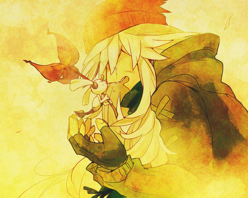 1boy az_(pokemon) beanie closed_eyes closed_mouth commentary_request crying fingerless_gloves floette floette_(eternal) flower gen_6_pokemon gloves hat holding holding_flower hood hood_down long_hair long_sleeves nintendo noritamako open_mouth pokemon pokemon_(creature) pokemon_xy sepia tears teeth upper_teeth_only white_hair