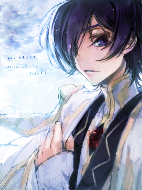1boy brown_hair c_(rahit) code_geass copyright_name lelouch_vi_britannia male_focus purple_eyes rahit solo