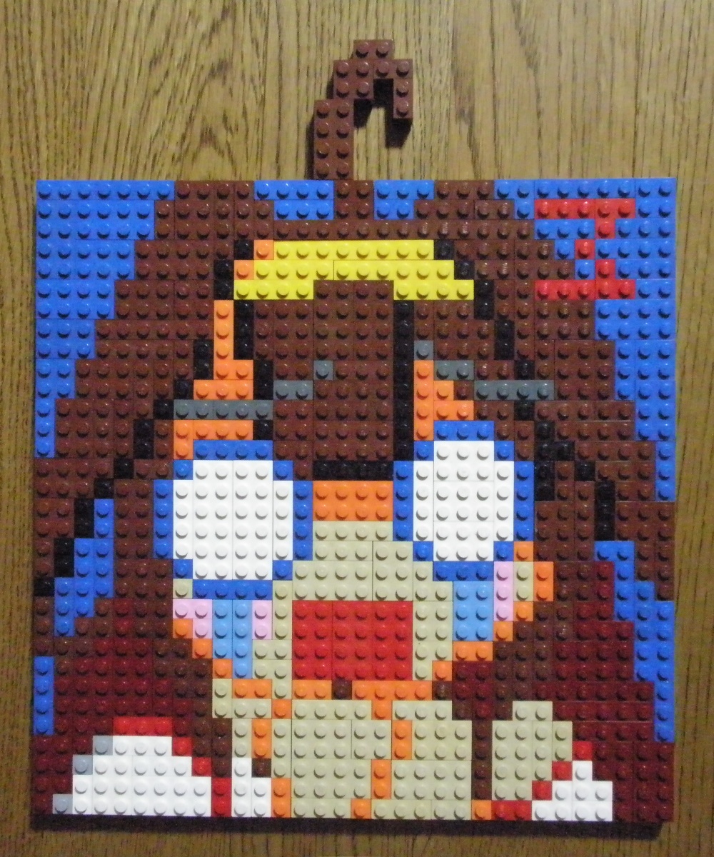 10s 1girl ahoge brown_hair crying female_focus highres kantai_collection kongou_(kancolle) lego lego_(medium) long_hair photo_(medium) solo unconventional_media you_rei_(blowback)