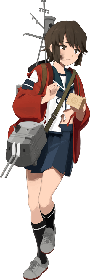 1girl adapted_turret beans black_hair black_socks blue_sailor_collar blue_skirt box brown_eyes burnt_clothes cannon full_body grey_footwear happi japanese_clothes kantai_collection kneehighs machinery masu miyuki_(kancolle) miyuki_(setsubun)_(kancolle) official_art pleated_skirt sailor_collar school_uniform serafuku shibafu_(glock23) ship_turret short_hair skirt socks solo transparent_background