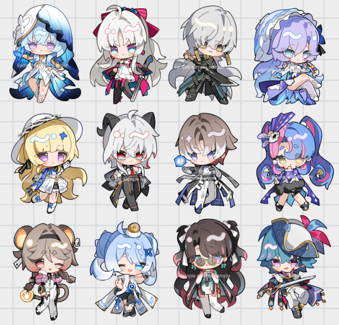 3boys 6+girls aqua_eyes black_horns black_pants blue_eyes blue_hair blue_veil boots bow brant_(wuthering_waves) brown_hair cantarella_(wuthering_waves) carlotta_(wuthering_waves) chibi chibi_only colored_eyelashes commentary crossed_legs cube cutlass dress earrings geshu_lin_(wuthering_waves) grape_(grapedraws) grey_hair hair_bow hair_ornament hashtag-only_commentary hat holding holding_sword holding_weapon horns jewelry long_hair looking_at_viewer lumi_(wuthering_waves) multicolored_hair multiple_boys multiple_girls necktie one_eye_closed pants parasol phoebe_(wuthering_waves) pink_bow purple_eyes purple_hair red_necktie roccia_(wuthering_waves) shirt shorekeeper_(wuthering_waves) sitting skirt streaked_hair sword tacet_mark_(wuthering_waves) thick_eyebrows thigh_boots tricorne two-tone_hair two-tone_veil umbrella veil very_long_hair weapon white_dress white_hair white_hat white_pants white_shirt white_skirt white_veil wuthering_waves x_hair_ornament xiangli_yao_(wuthering_waves) yellow_eyes youhu_(wuthering_waves) zani_(wuthering_waves) zhezhi_(wuthering_waves)