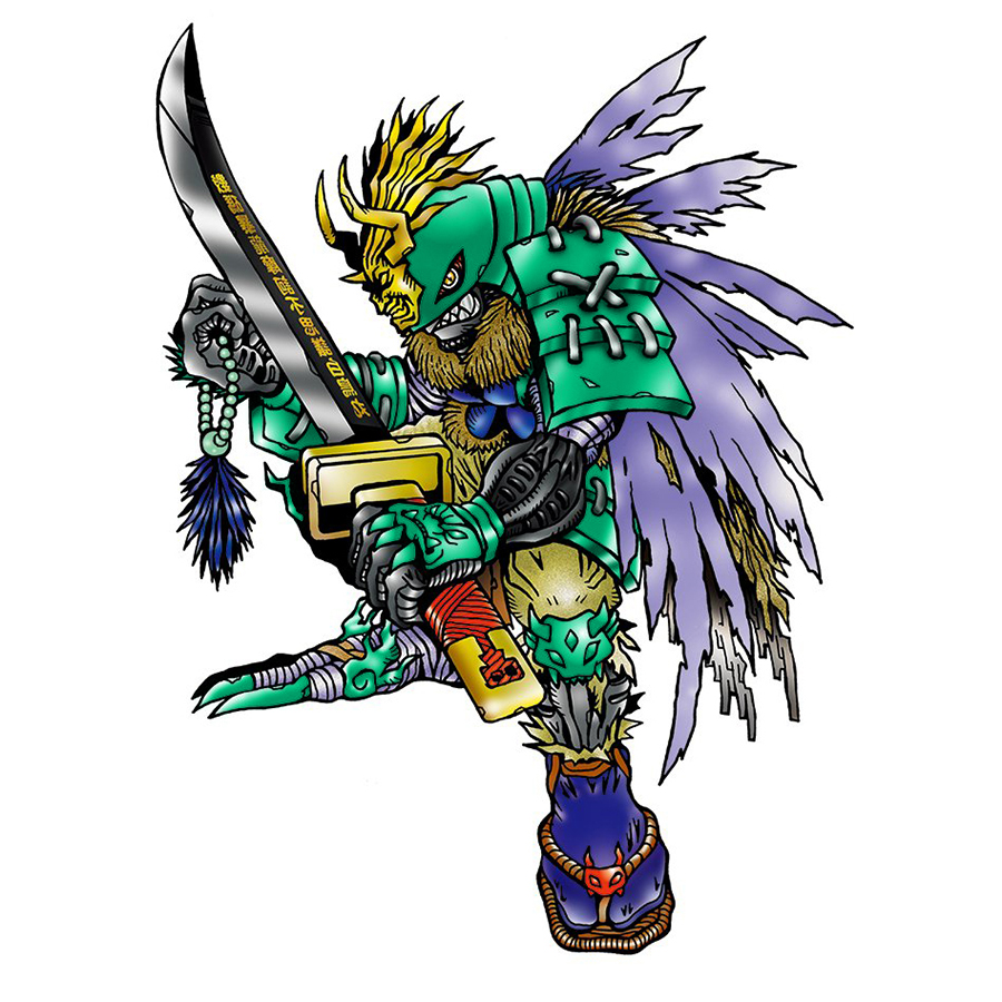 armor digimon digimon_(creature) digimon_world_3 musyamon simple_background solo spikes white_background
