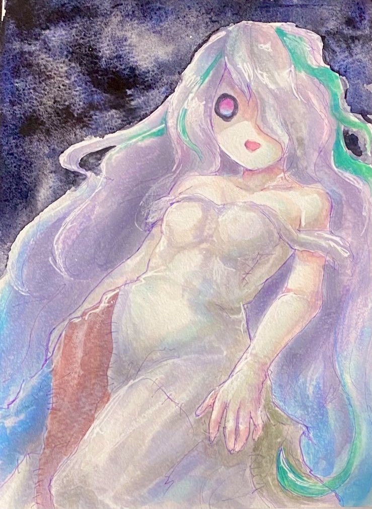 1girl 6rairai bad_id bad_twitter_id fairy_(grimms_notes) grimms_notes pink_eyes solo