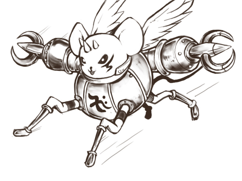 1other deva_(digimon) digimon digimon_(creature) horns kumbhiramon other_focus solo
