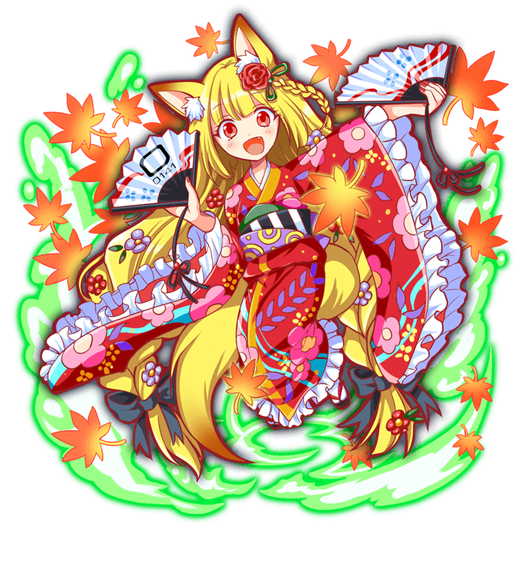 1girl absurdly_long_hair alternate_costume alternate_hair_ornament alternate_hairstyle animal_ear_fluff animal_ears anime_coloring artist_request black_bow black_sandals blonde_hair blunt_bangs blush bow braid circle_print colored_tips crash_fever detached_sleeves dot_nose dual_wielding eyelashes fang fingernails floral_print floral_print_kimono floral_print_sleeves flower flower_pin folding_fan fox_ears fox_girl frilled_kimono frilled_sleeves frills full_body furisode_sleeves game_cg gradient_tail hair_bow hair_flower hair_ornament hairband hand_fan holding japanese_clothes kimono kitsune leaf long_hair long_sleeves looking_at_viewer low-braided_long_hair low-tied_long_hair low_twin_braids maple_leaf multicolored_hair multicolored_sash nail_polish number_print numbered obi official_alternate_costume official_alternate_hair_ornament official_alternate_hairstyle official_art open_mouth outline pink_nails print_kimono print_sash print_sleeves red_eyes red_flower red_hairband red_kimono red_outline red_rose red_sleeves rose sandals sash side_braid socks solo square square_print tabi tachi-e tamamo_(crash_fever) tamamo_no_mae_(mythology) third-party_source tongue transparent_background twin_braids vertical-striped_sash very_long_hair white_socks wide_sleeves yellow_tail zouri