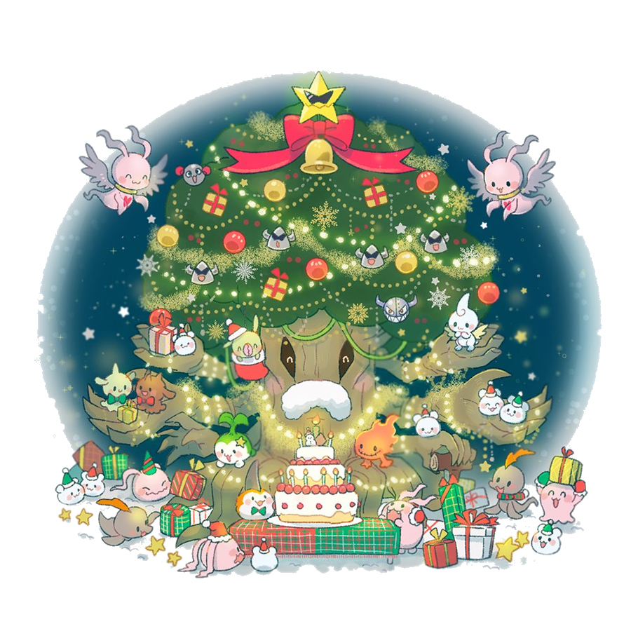 :3 bandai box cake chibi chocomon christmas copyright_name cupimon digimon food gift gift_box giromon gummymon happy hat jyureimon jyureimon_(christmas_tree) koromon mamemon marinangemon merry_christmas minomon mochimon official_art petimeramon pickmon pukamon santa_hat snow snowing starmon_(digimon_xros_wars) tanemon tokomon tunomon yukimibotamon