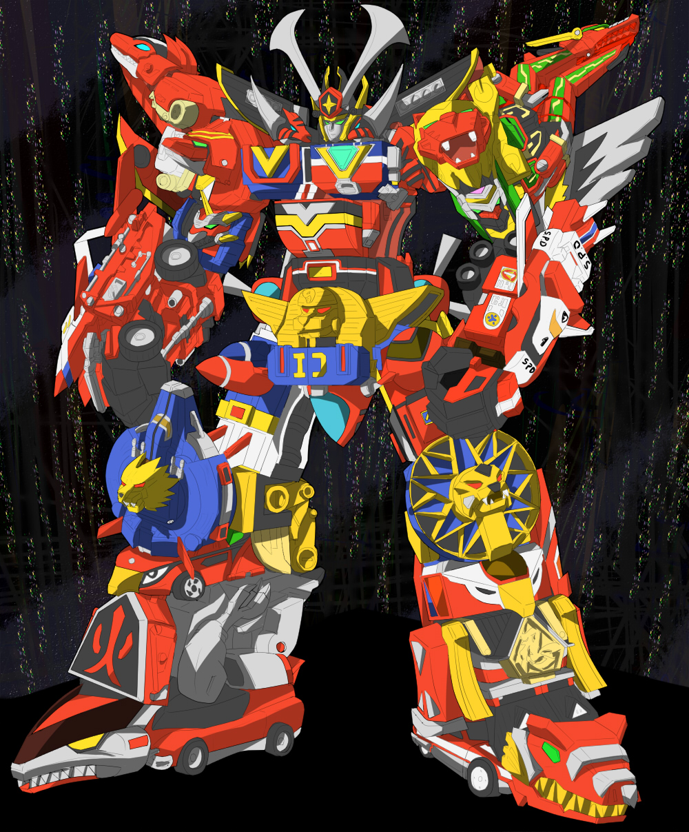 animification annotated bakuryuu_sentai_abaranger battle_fever_j chikyuu_sentai_fiveman choudenshi_bioman choujin_sentai_jetman choujuu_sentai_liveman chouriki_sentai_ohranger choushinsei_flashman dai_sentai_goggle_v dengeki_sentai_changeman denji_sentai_megaranger denshi_sentai_denziman engine_sentai_go-onger epic gattai gekisou_sentai_carranger gogo_sentai_boukenger gosei_sentai_dairanger highres hikari_sentai_maskman himitsu_sentai_gorenger hyakujuu_sentai_gaoranger j.a.k.q._dengekitai juken_sentai_gekiranger juuken_sentai_gekiranger kagaku_sentai_dynaman kaizoku_sentai_gokaiger kousoku_sentai_turboranger kurosshu kyouryuu_sentai_zyuranger kyuukyuu_sentai_gogofive mahou_sentai_magiranger mecha mirai_sentai_timeranger ninja_sentai_kakuranger ninpuu_sentai_hurricanger no_humans robot samurai_sentai_shinkenger seijuu_sentai_gingaman super_sentai taiyou_sentai_sun_vulcan tensou_sentai_goseiger tokusou_sentai_dekaranger
