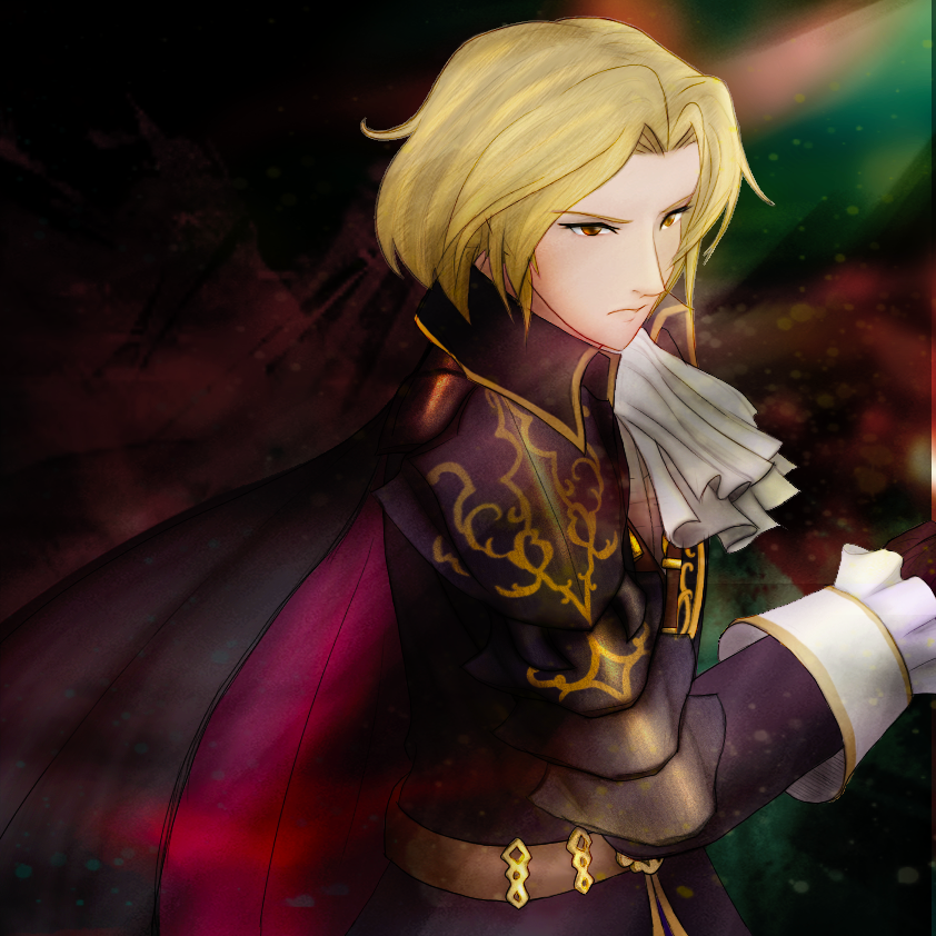 1boy blonde_hair camus_(fire_emblem) cape fire_emblem fire_emblem:_mystery_of_the_emblem fire_emblem:_new_mystery_of_the_emblem fire_emblem:_shadow_dragon fire_emblem:_shadow_dragon_and_the_blade_of_light fire_emblem_echoes:_shadows_of_valentia fire_emblem_gaiden looking_at_viewer male_focus nintendo red_eyes solo