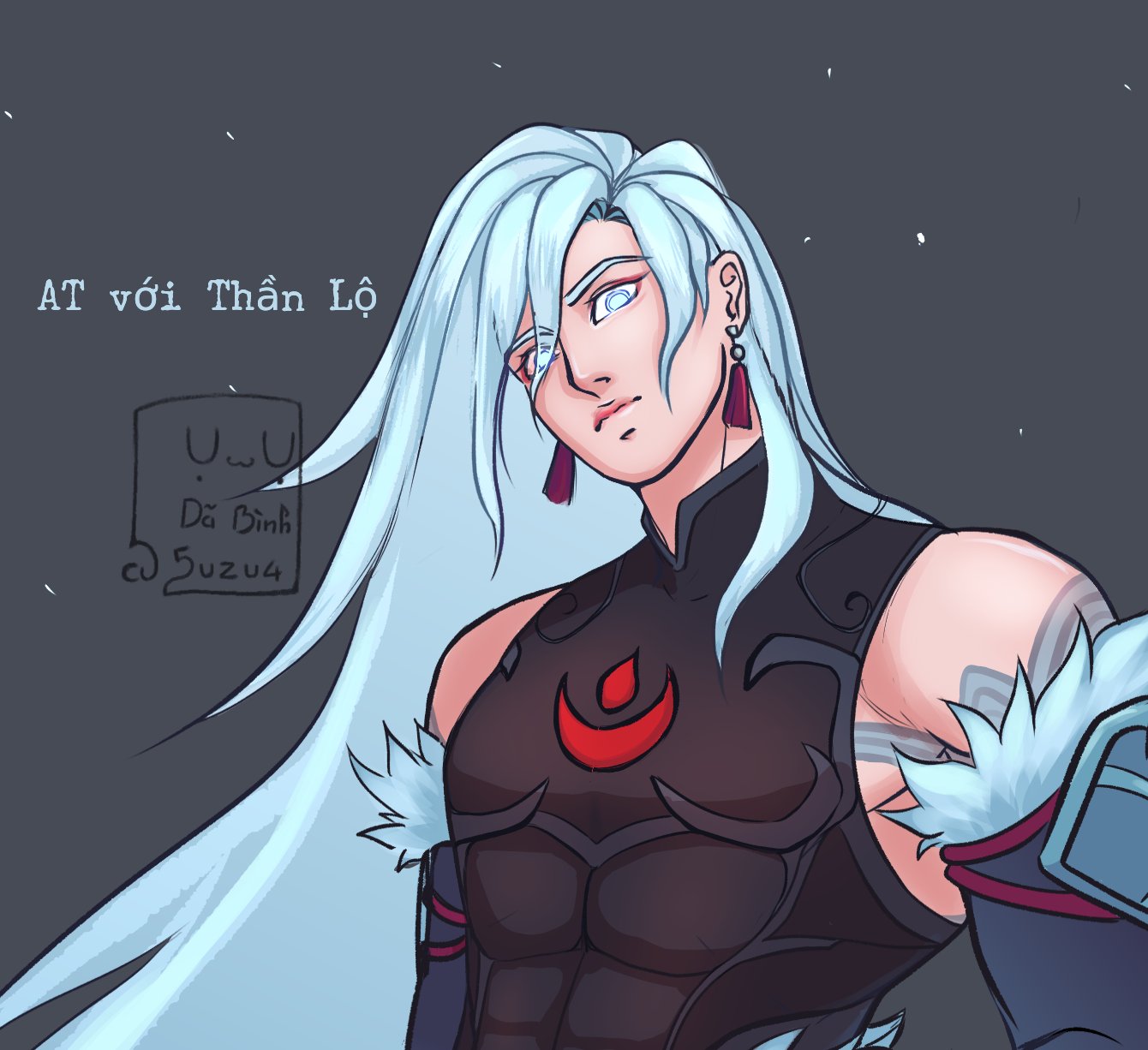 5uzu4 head_tilt highres ikemen kayn_(league_of_legends) league_of_legends legends_of_runeterra rhaast self-upload shadow_assassin_kayn snow_moon_kayn