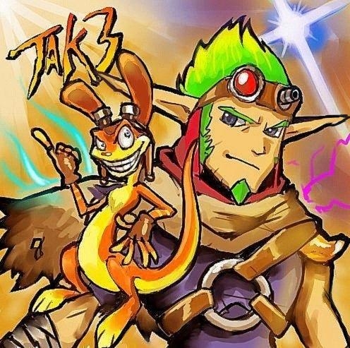 dakusuta daxter jak_&amp;_daxter jak_(jak_&amp;_daxter) jak_3 jak_and_daxter lowres naughty_dog ottsel