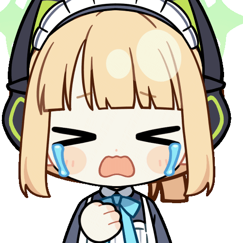 &gt;_&lt; 1girl animal_ear_headphones animal_ears animated animated_gif apron aqua_bow aqua_bowtie black_dress blonde_hair blue_archive blunt_bangs blunt_ends blush_stickers bow bowtie cat_ear_headphones cat_ears chibi chunye_haruya closed_eyes collared_dress commission contrast_collar crying disembodied_hand dot_nose dress facing_viewer fake_animal_ears green_halo halo hand_on_own_chest headphones lowres maid maid_apron maid_headdress midori_(blue_archive) midori_(maid)_(blue_archive) missing_commentary official_alternate_costume official_alternate_hairstyle open_mouth ponytail second-party_source short_hair sidelocks simple_background solo streaming_tears tears transparent_background upper_body wavy_mouth white_apron white_headdress