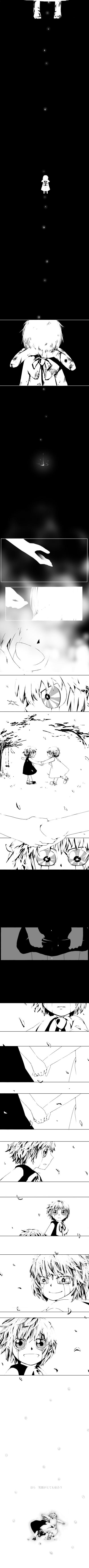00s 2boys absurdres bad_id bad_pixiv_id blush brothers comic crossdressing doll dress gash_bell greyscale holding_hands highres konjiki_no_gash!! long_image male_focus monochrome multiple_boys petals same_ko sameko short_hair siblings silent_comic tall_image tears zeno_bell
