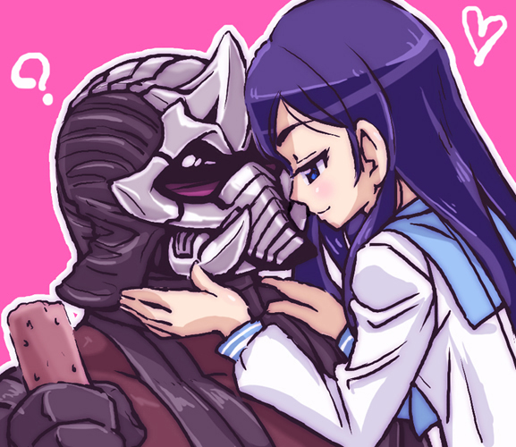 gamel kamen_rider kamen_rider_ooo_(series) mezul monster school_uniform serafuku tagme