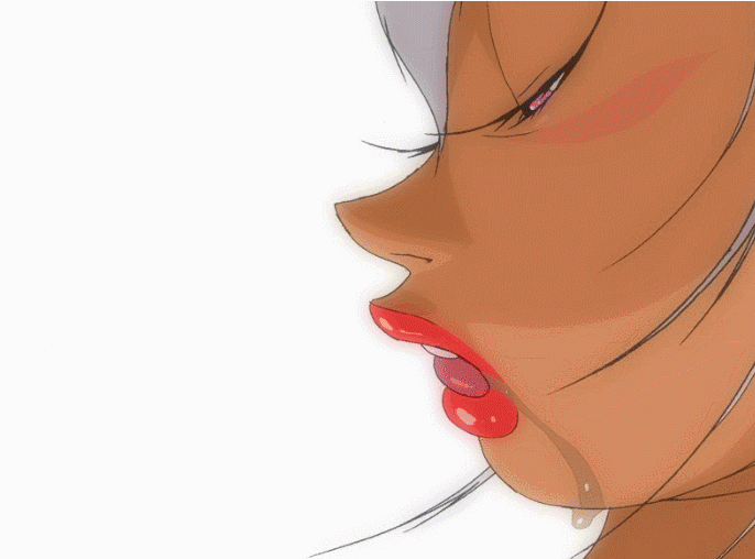 1boy 1girl animated animated_gif bouncing_breasts breasts clothed_sex dark_skin eden_island eiden gg_quatre haku_nyu_mu hetero huge_breasts lactation large_breasts long_hair nipples orgasm sex white_hair