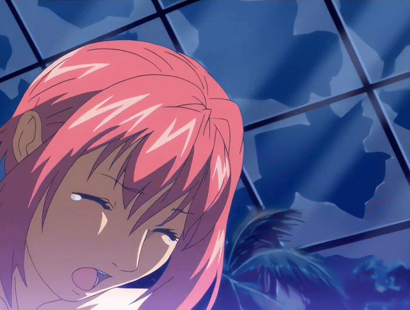 00s 1girl 2005 animated animated_gif anime_screenshot bible_black bible_black_new_testament bouncing_breasts breasts greenhouse groping_breast large_breasts mature_female monk night nipples open_clothes open_mouth purple_eyes red_hair robe shin_bible_black short_hair tagme takashiro_hiroko tears