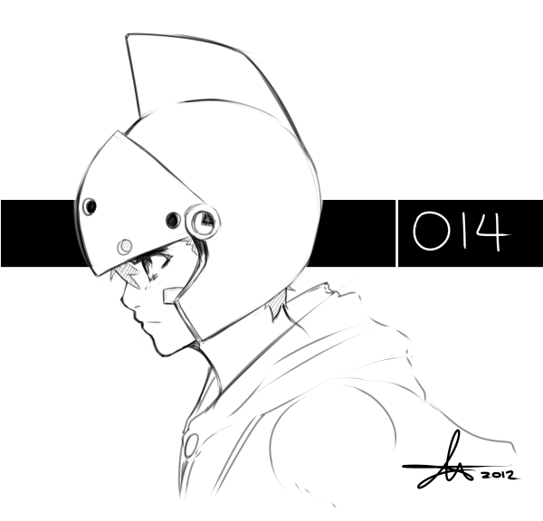 1boy arc_system_works autumn-north battle_fantasia cape greyscale helmet lineart male_focus marco_van_de_land monochrome short_hair solo