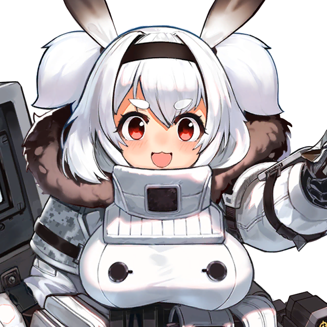1girl alvis_(last_origin) belt_pouch black_fur black_gloves black_hairband blush breasts female_focus fur-trimmed_jacket fur_trim game_cg gloves hair_between_eyes hairband high_collar holding holding_shield jacket large_breasts last_origin looking_at_viewer medium_hair mr.yun official_art pouch red_eyes shield short_twintails shoulder_pads smile thick_eyebrows transparent_background twintails upper_body white_hair white_jacket